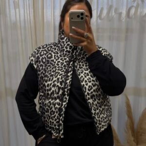 Chaleco Puffer Print