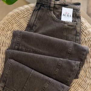 Jeans baggy óxido rígido